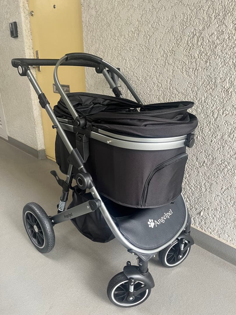 ⭐︎未使用⭐︎ AngelPet ペットカート 黒(耐荷25kg)