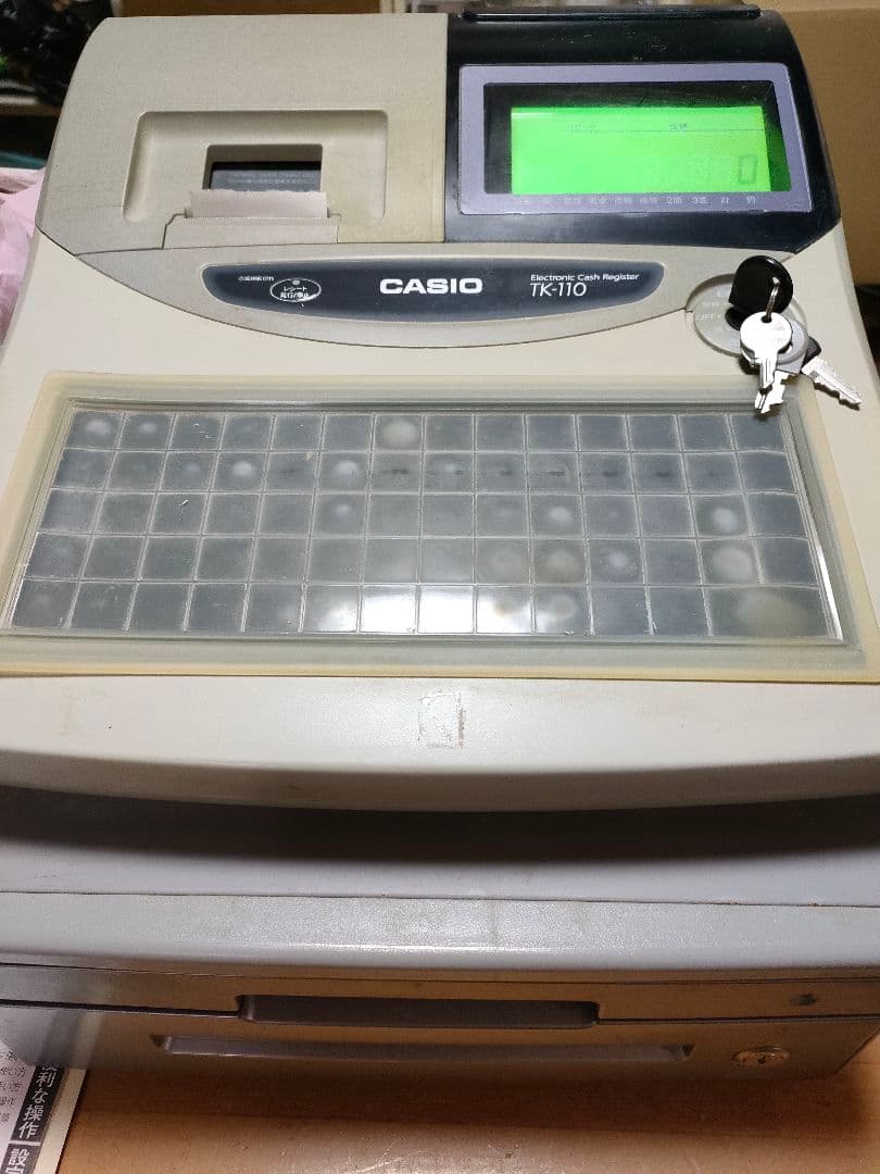 CASIO TK-110 レジスター グレー
