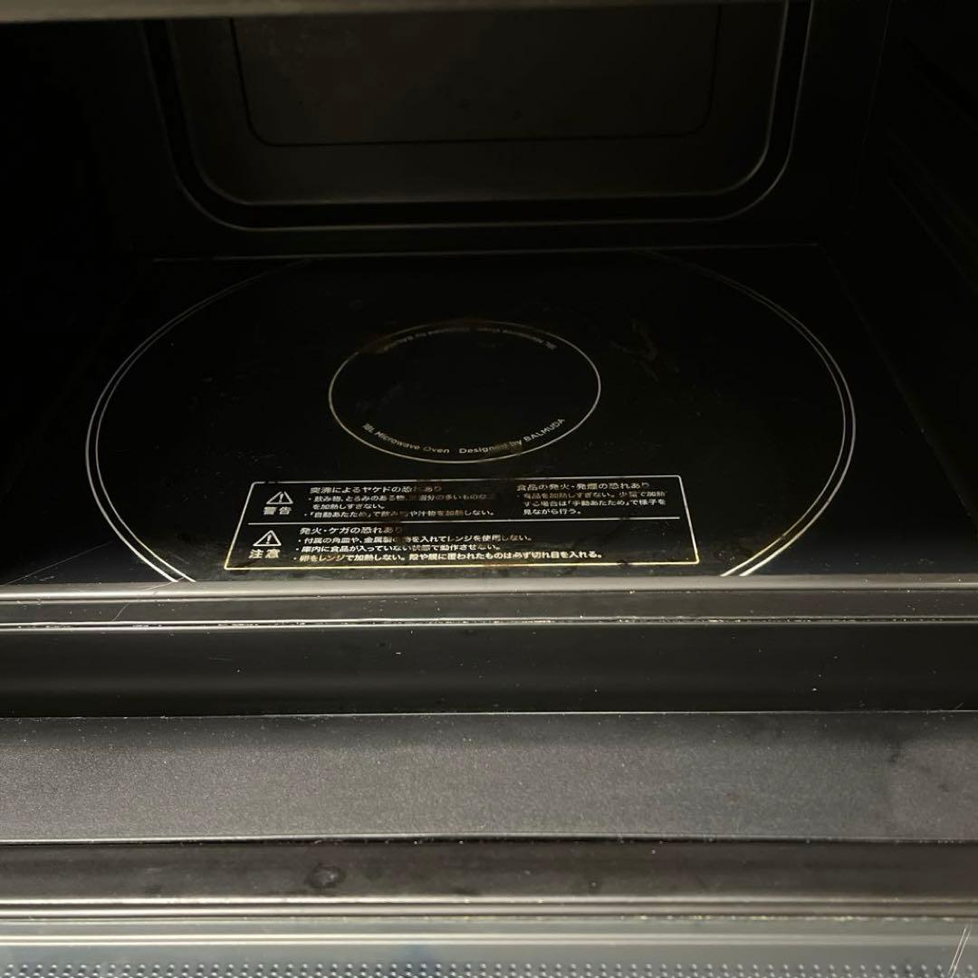 【ジャンク】BALMUDA オーブンレンジ ブラック（K04A-BK）