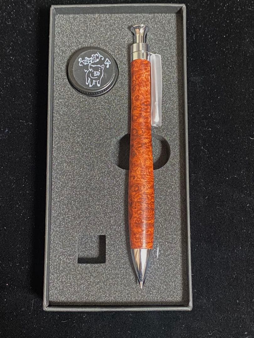 ③こぶた工房 シャープペンシル 極上花梨瘤0.5mm