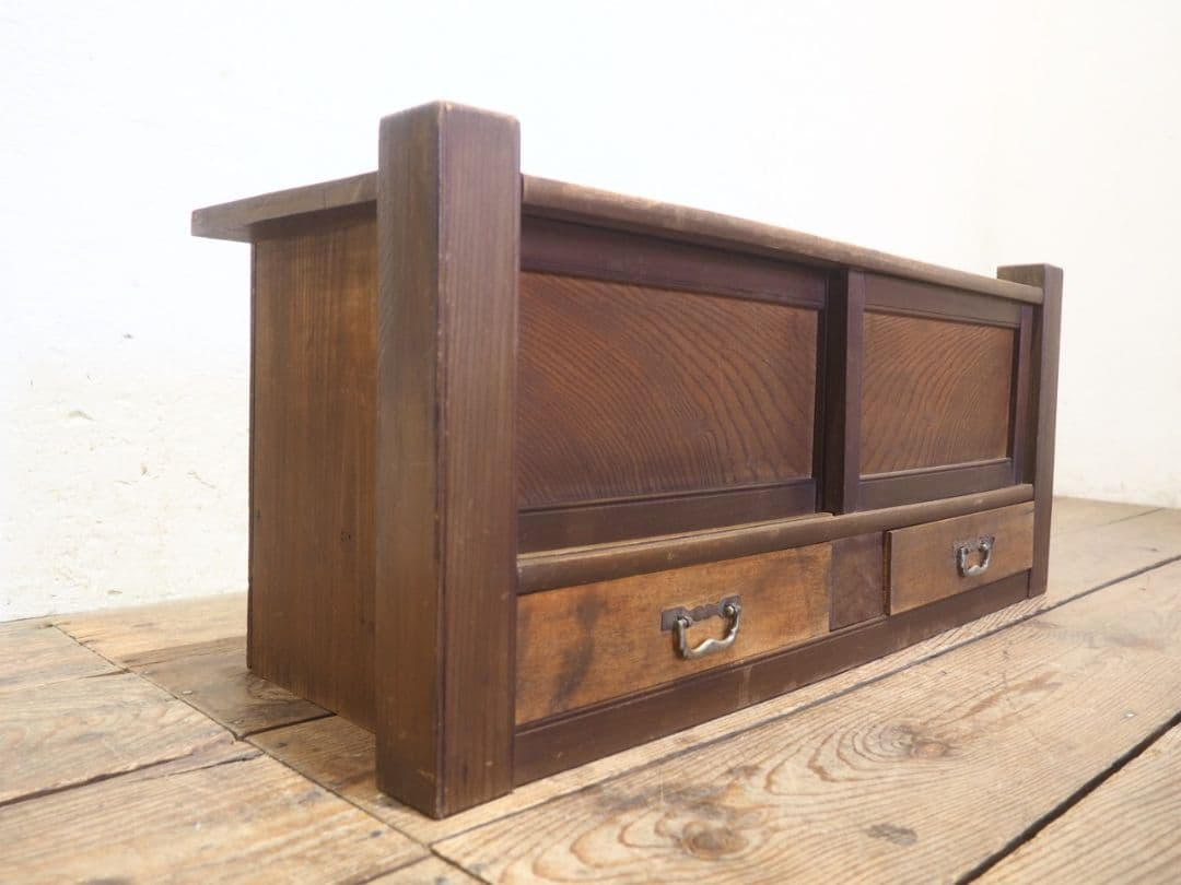 1231 アンティーク　置き床　飾り棚　展示台　陳列台　骨董　レトロ　ケース