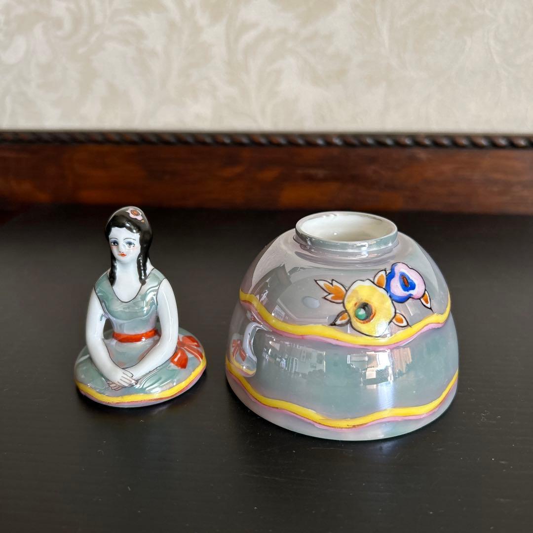 オールドノリタケ　ラスター彩 デコレディ　インク瓶