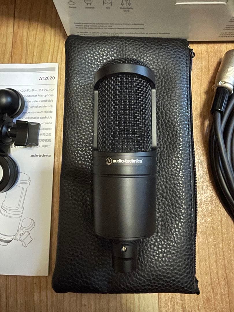 【箱汚れあり】audio-technicaAT2020コンデンサーマイク