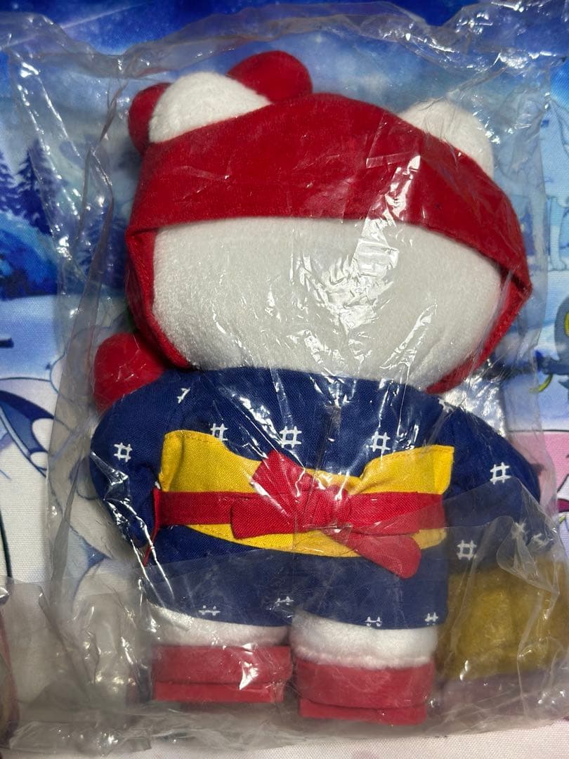 ハローキティ　ご当地キティ みちのくキティ物語　青森　りんご娘　ぬいぐるみ