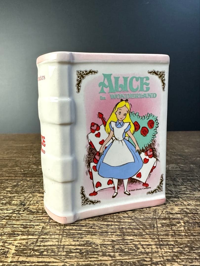 当時物 不思議の国のアリス ディズニー アンティーク 貯金箱