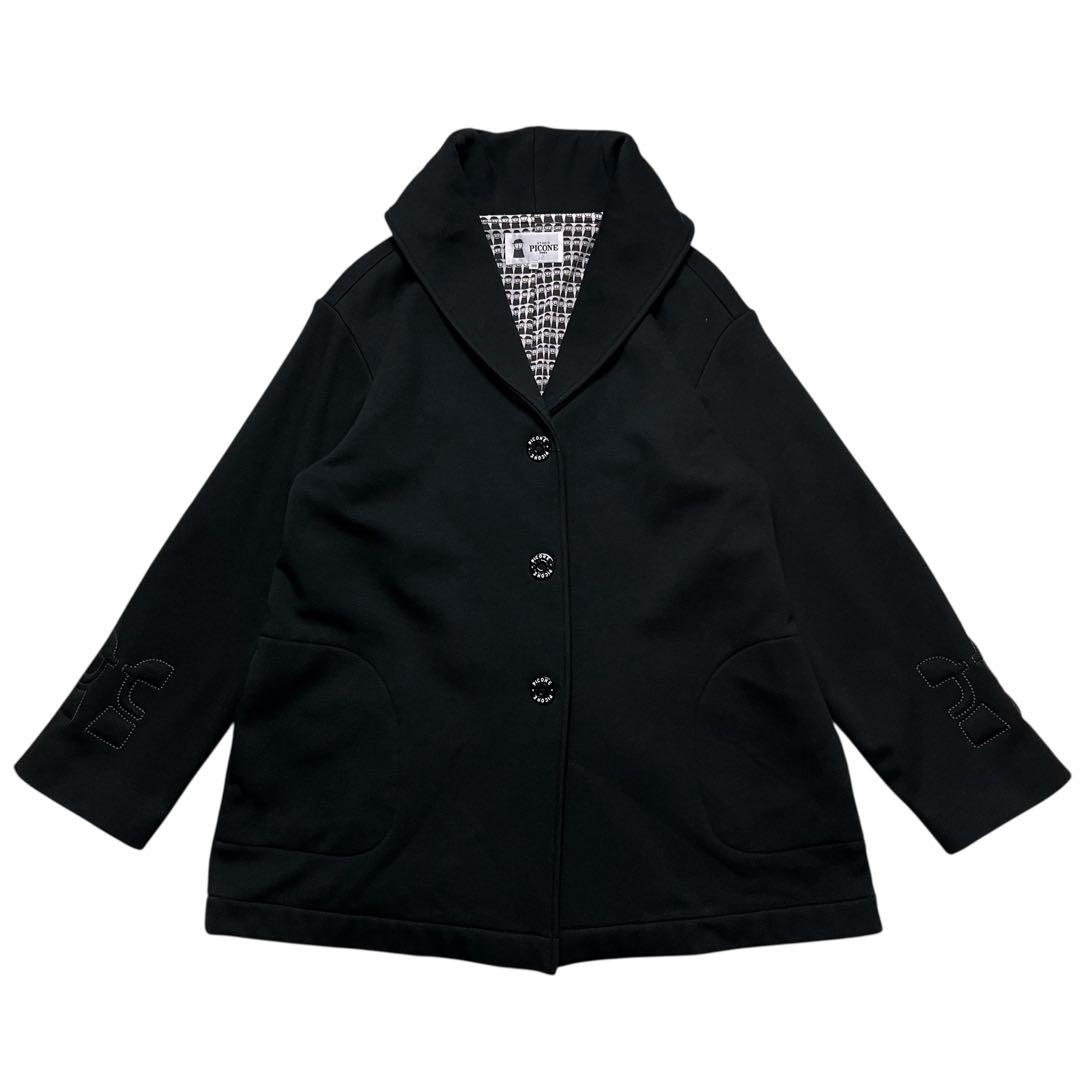 極美品【スタジオ ピッコーネ】ショールカラー コート ジャケット アルチビオ M