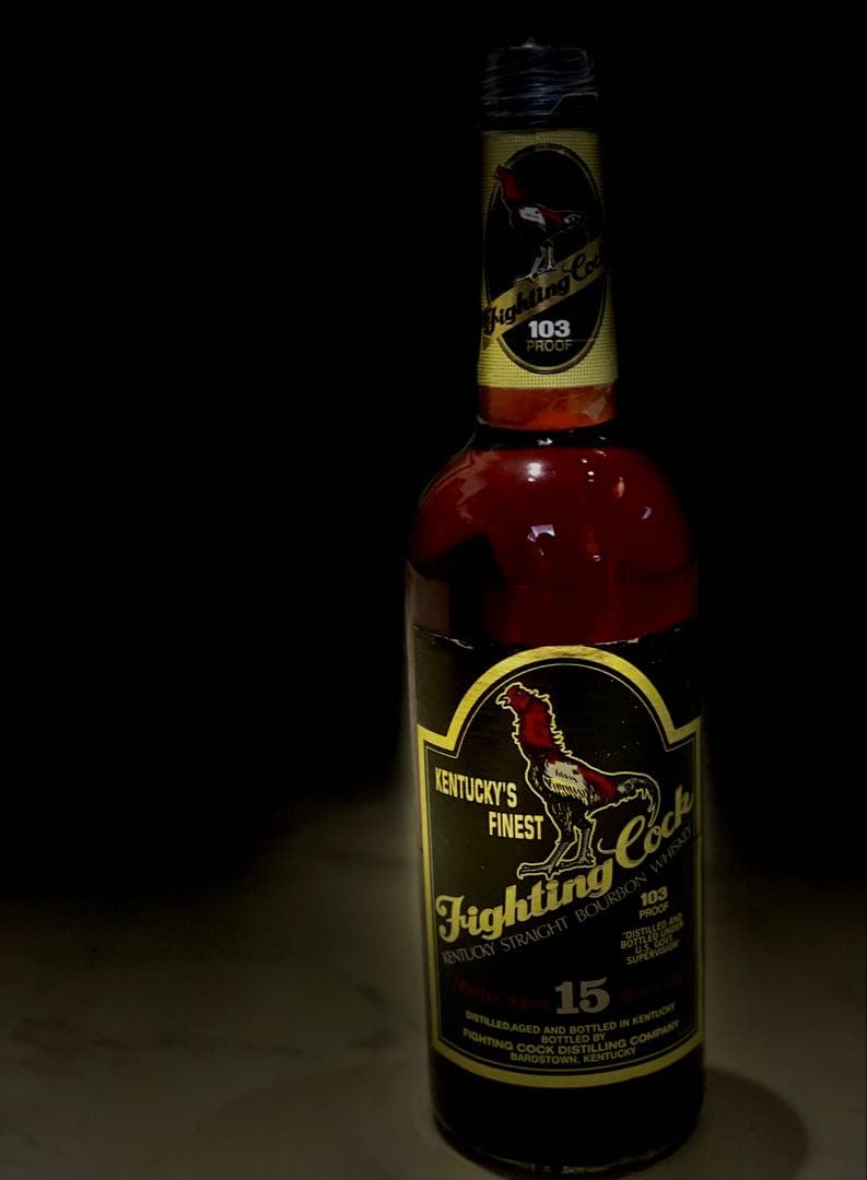 ファイティングコック 15年 ケンタッキー バーボン オールドボトル ウイスキー