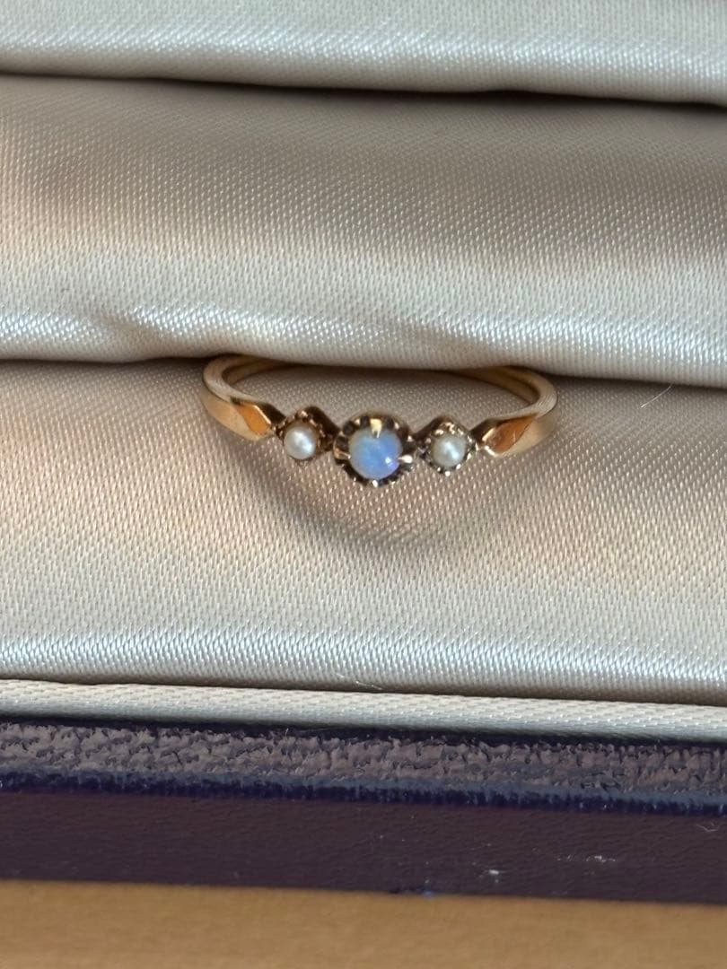 ete 7号　オパール　パール　リング　指輪