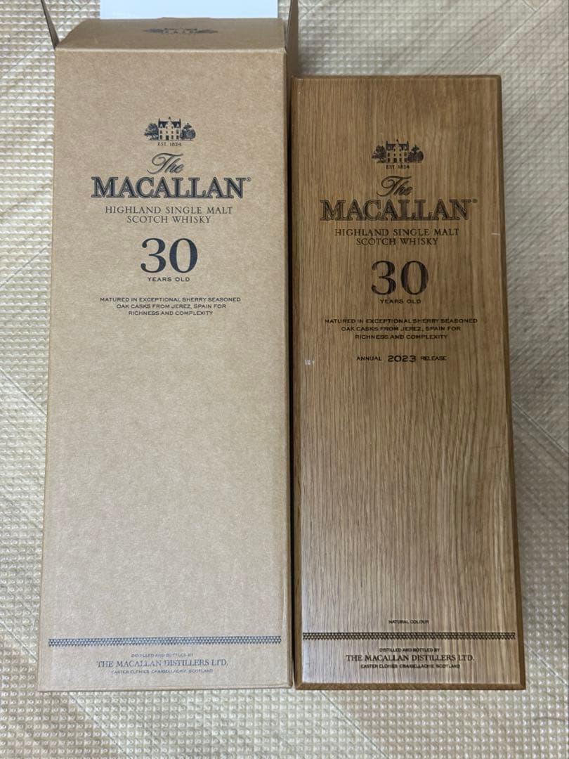 MACALLAN マッカラン ハイランド スコッチウイスキー 30年 【空瓶】