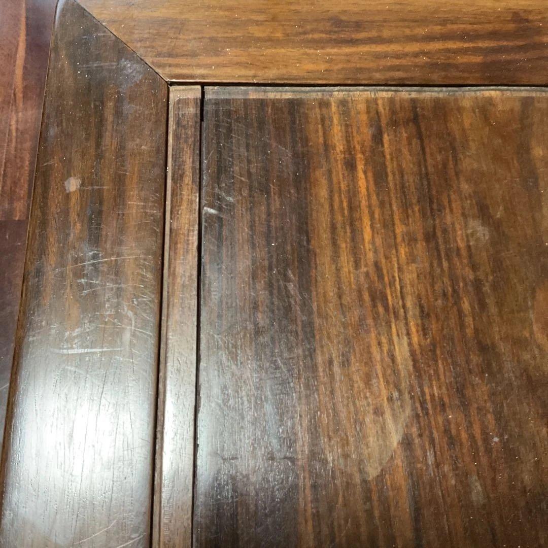 唐木製、シンプル座卓、紫檀、アンティーク