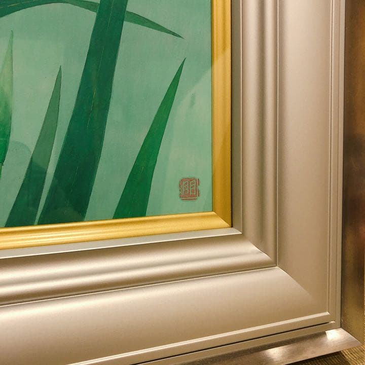 土手朋英 『花菖蒲』 日本画