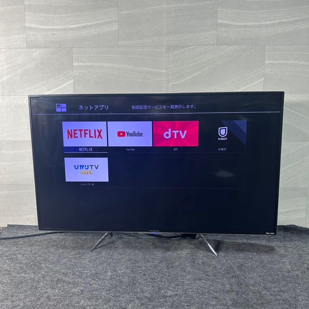 フナイ 49インチ 4K対応 液晶テレビ 高画質 TV 2017年 d4059