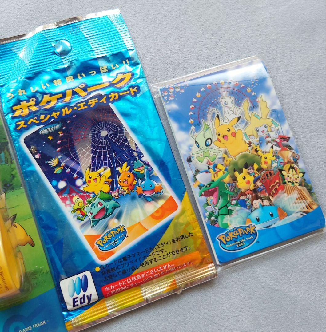 ポケパーク ピカチュウ キーホルダー Edyカード　セット