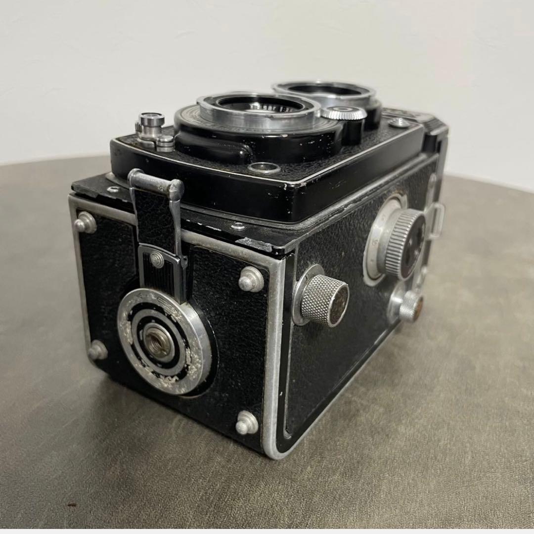 Rolleiflex 二眼レフカメラ ジャンク品 レザーケース付き パーツ取り