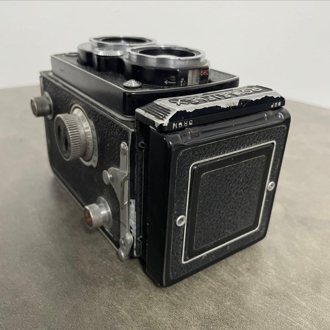 Rolleiflex 二眼レフカメラ ジャンク品 レザーケース付き パーツ取り