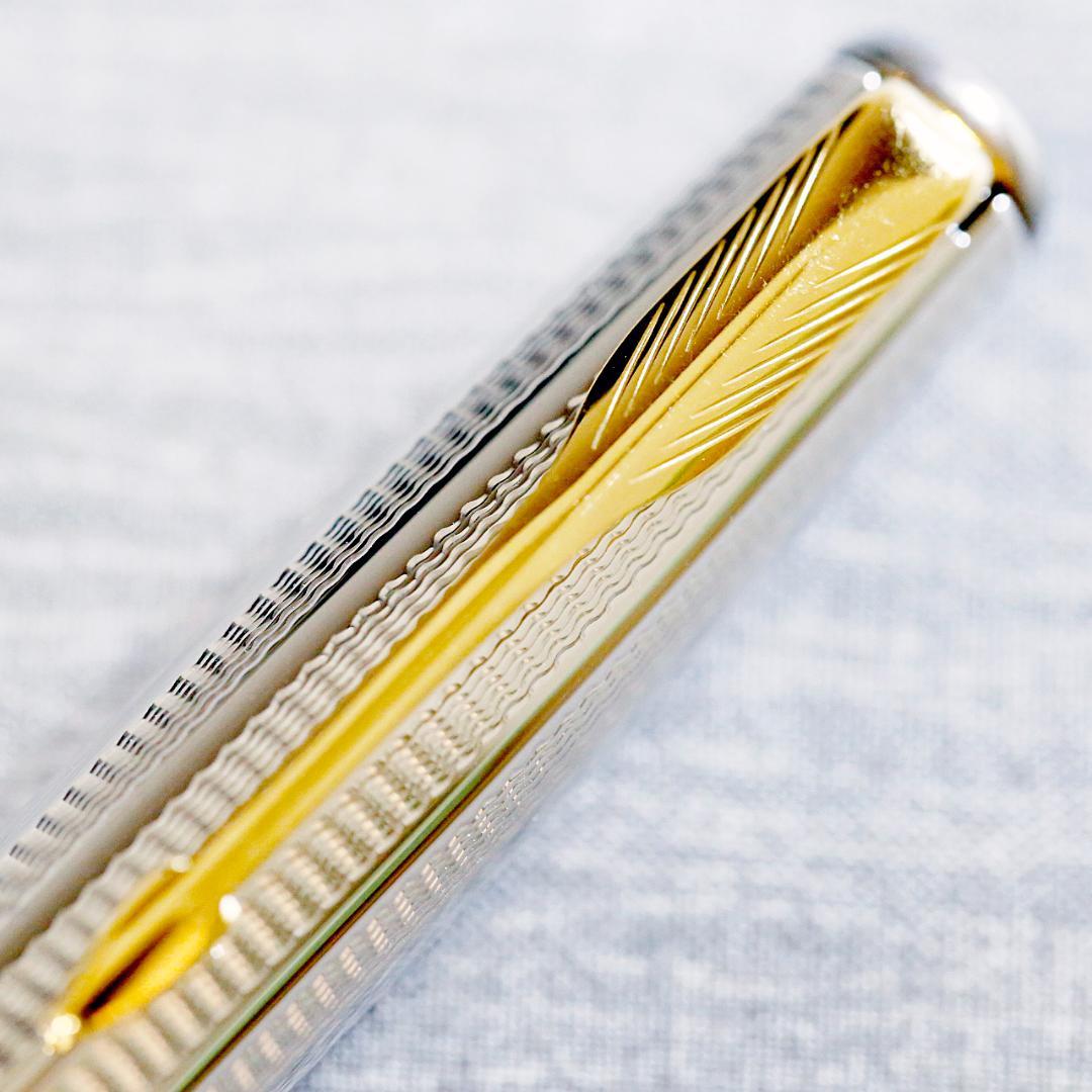 【極美品 送料込み】パーカー 万年筆 ソネット シルバーカスケード