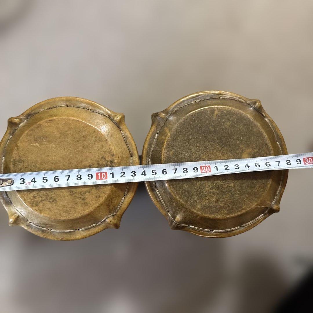 KOHO ボンゴ 木製 動物の皮ヘッド（羊