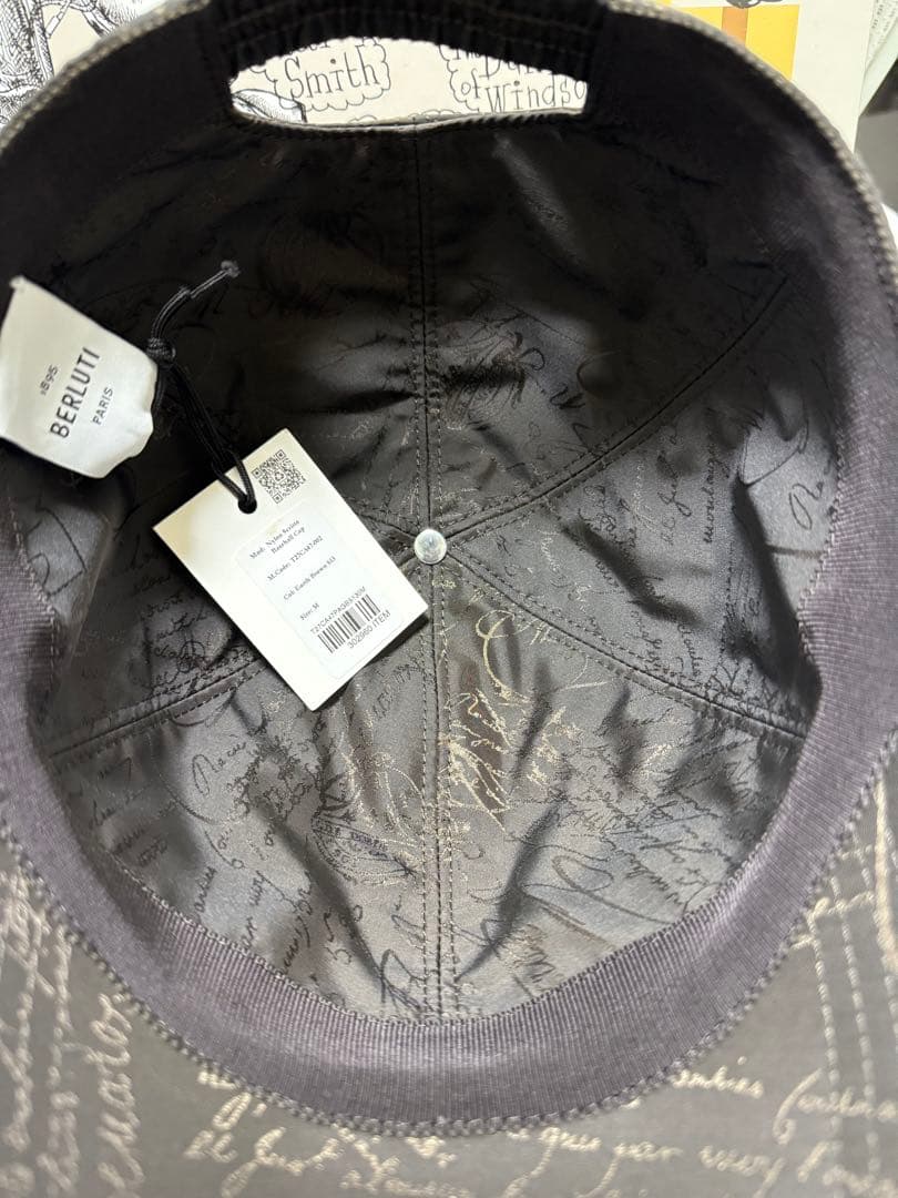 タグ付き　未使用品　BERLUTI ベルルッティ　スクリットナイロンキャップ