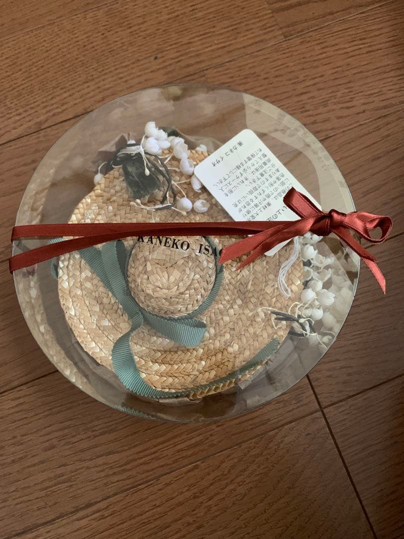 カネコイサオ　麦わら帽子コサージュ