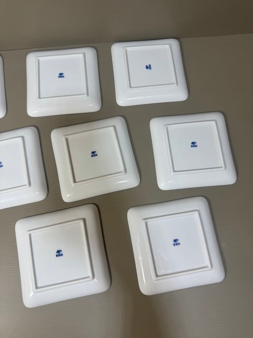 2231 香蘭社　白磁　皿　10客　未使用