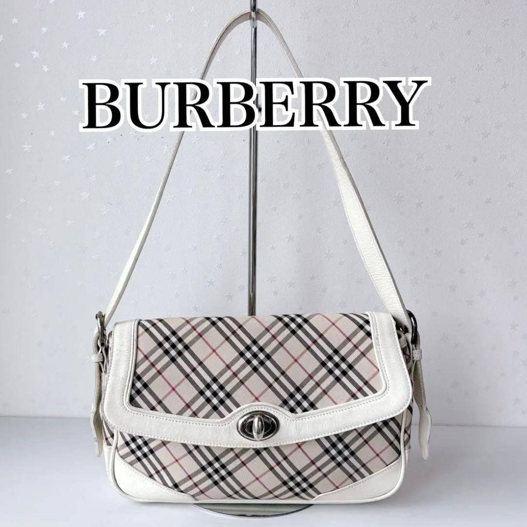 ★連休セール【BURBERRY】ワンショルダーバッグ　ターンロック　ノバチェック