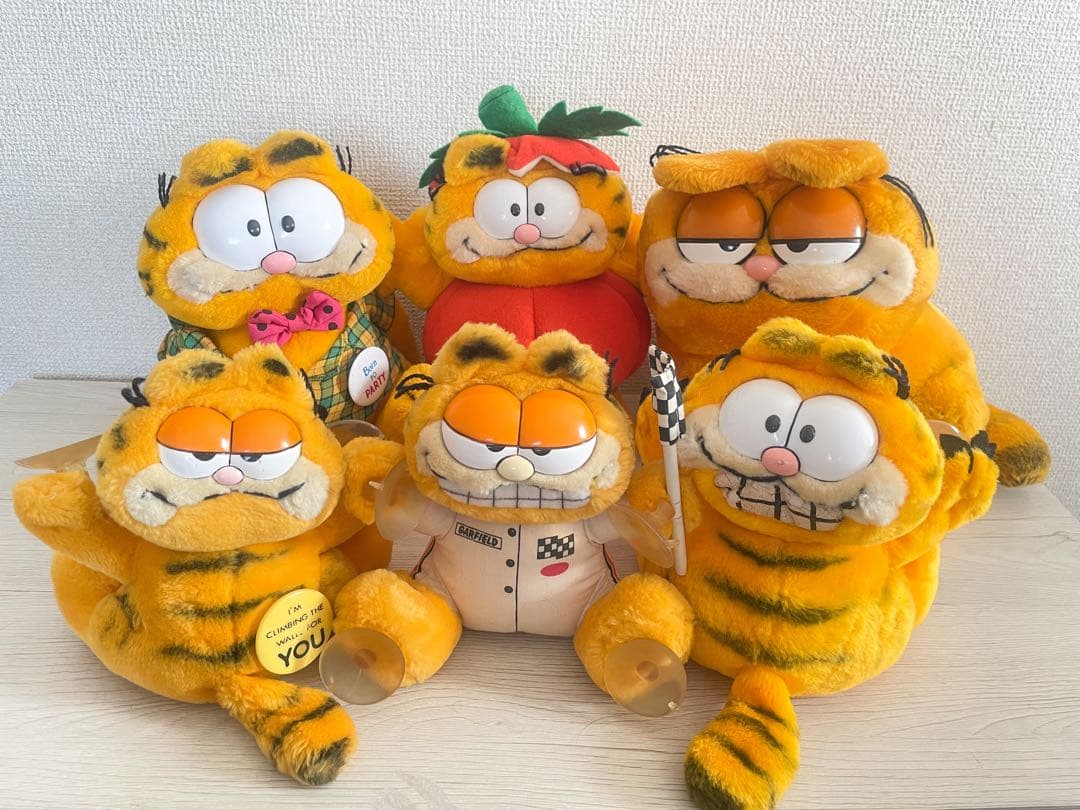 【★激レア★タグ付き含】ガーフィールド ぬいぐるみ　６点　とりどりセット