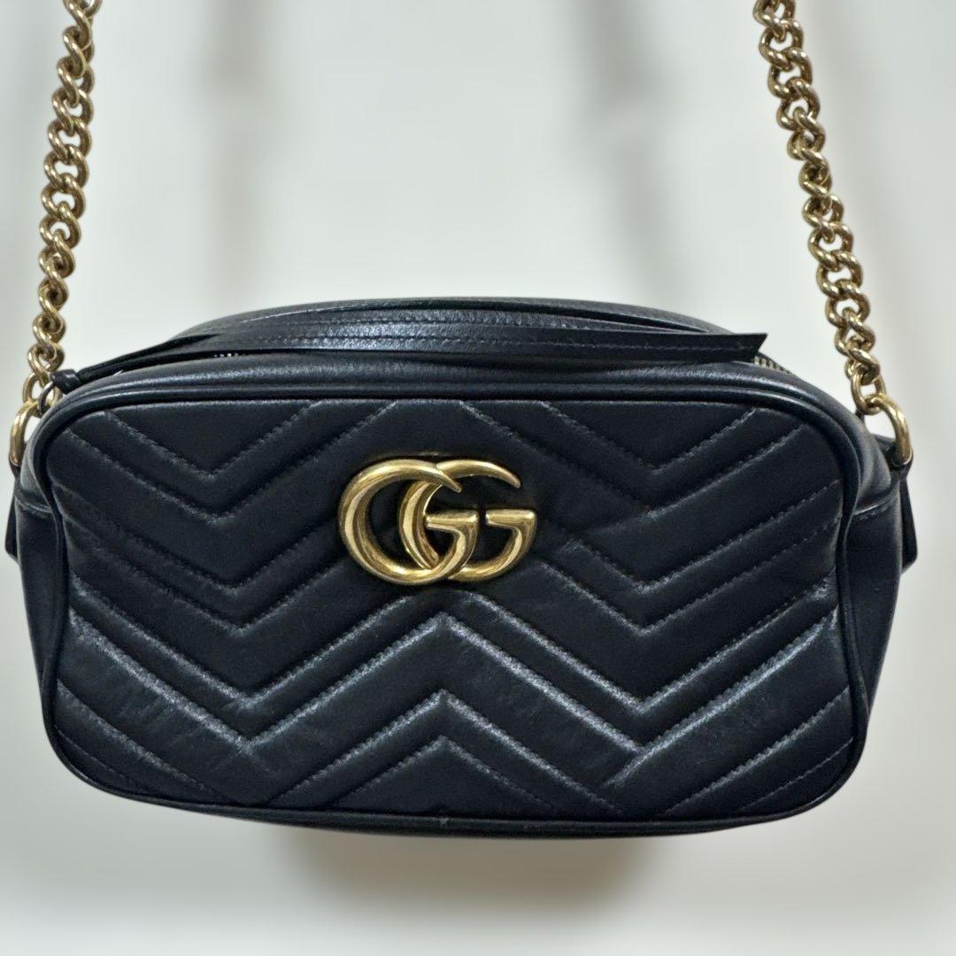 m*e様 GUCCI グッチ ショルダーバッグ GGマーモント