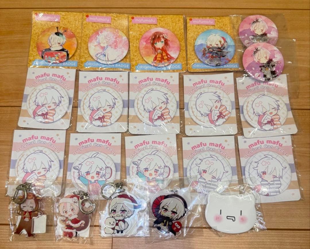 まふまふグッズ 缶バッジ アクリルキーホルダー