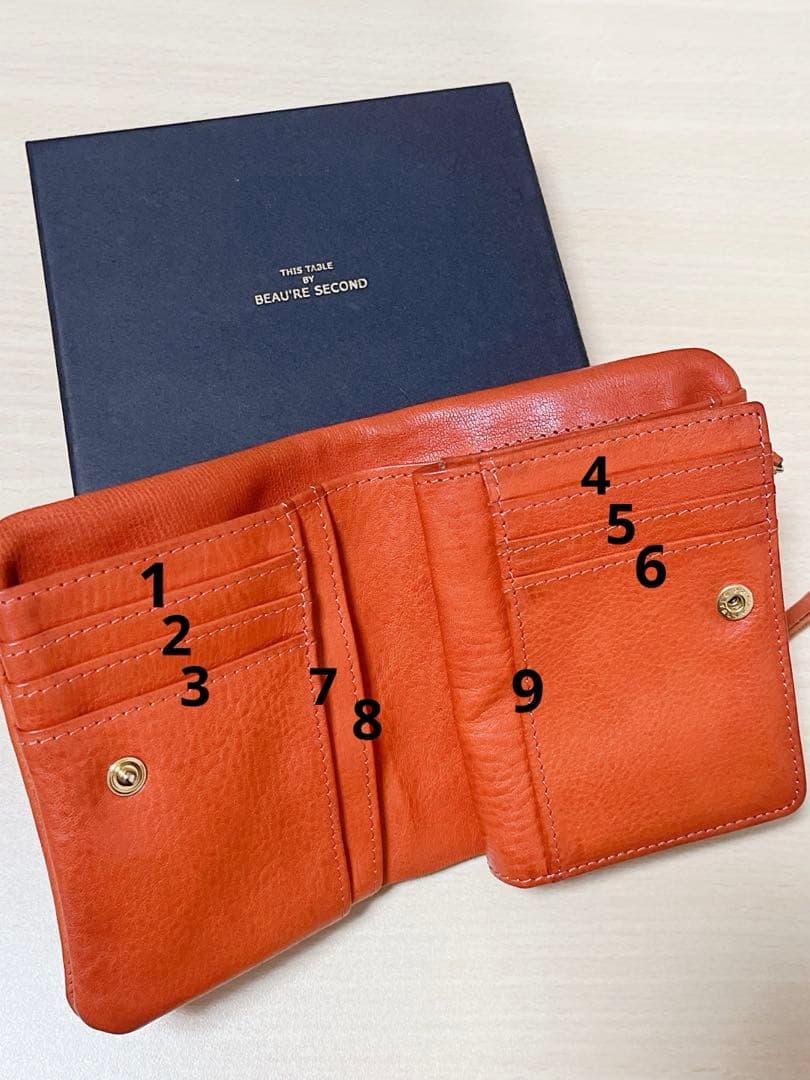 ぱーぷる marmelo アリゾナレザー　2つ折り財布