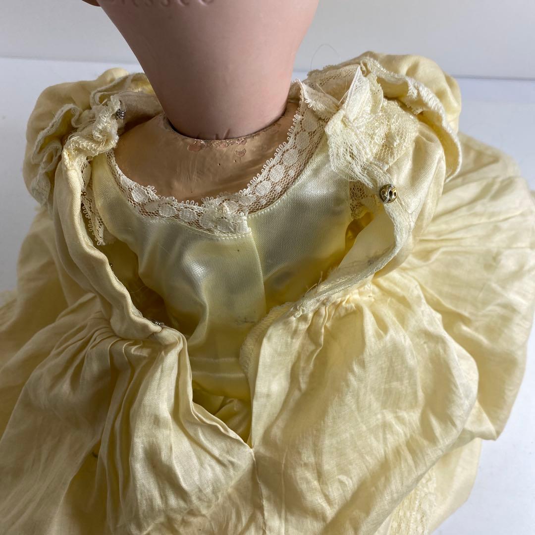 ドレッセル　アンティーク　ビスクドールブルースリープアイオープンマウス　首裏に銘