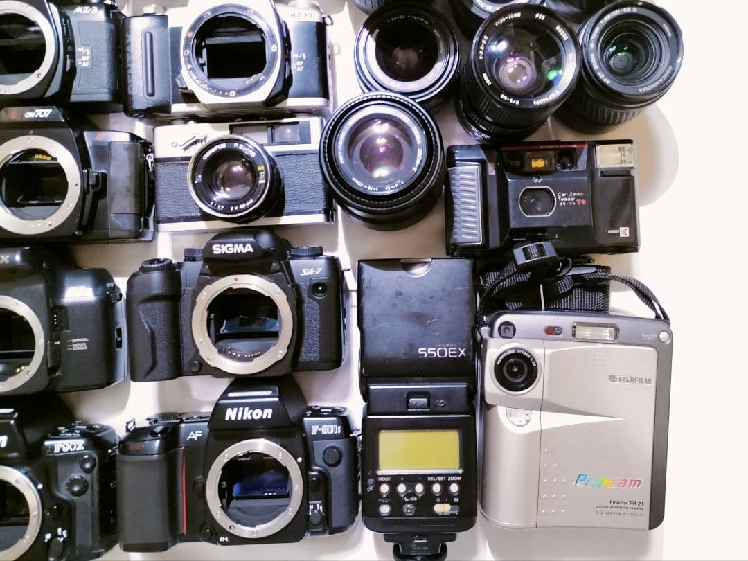 [ジャンク]フィルムカメラ、レンズ他有 まとめ売り 36個 メーカー様々