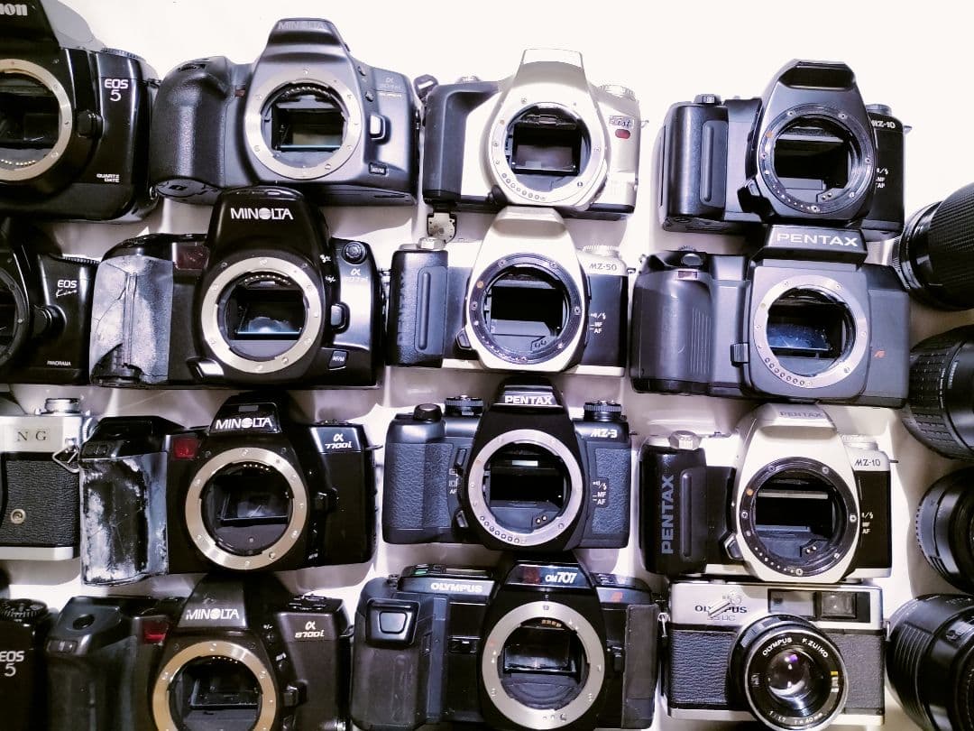 [ジャンク]フィルムカメラ、レンズ他有 まとめ売り 36個 メーカー様々