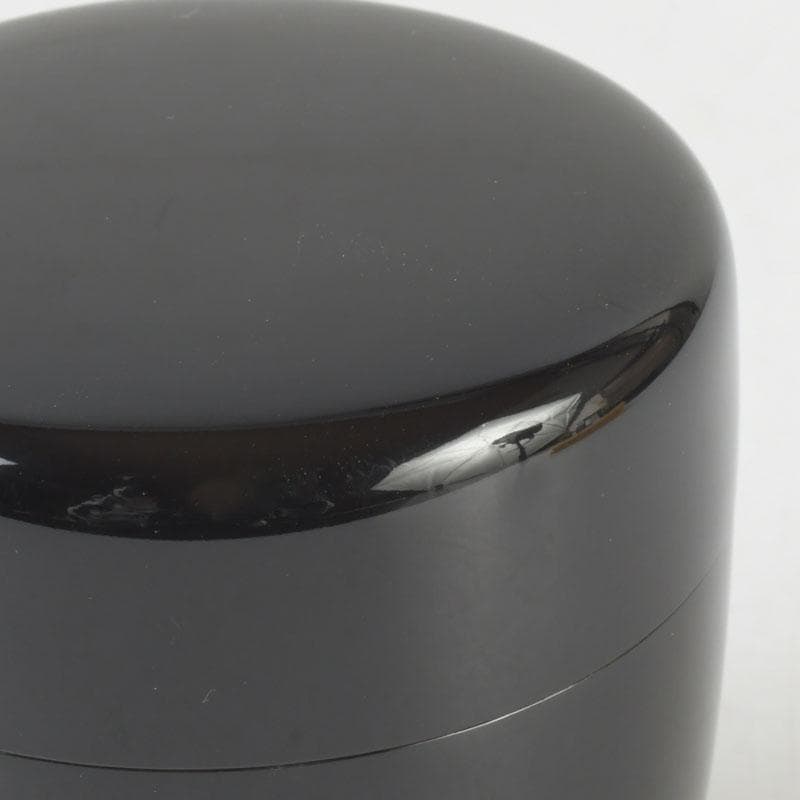 茶道具　黒漆　内金梨子地　棗　時代箱付　V　9665