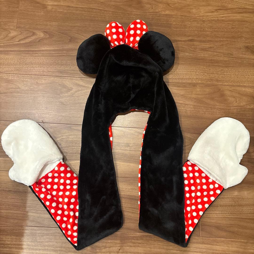 ディズニーミニーちゃん マフラーキャップ