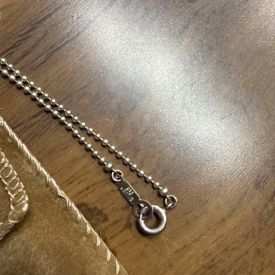 藤井フミヤ　クリアボールFFマークデザイン ペンダント　シルバー