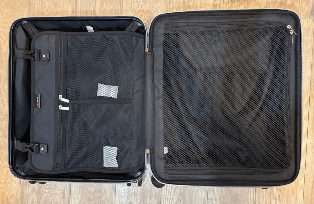 【1回使用】ACE エーススーツケース 機内持ち込み 38-46Lサイズ