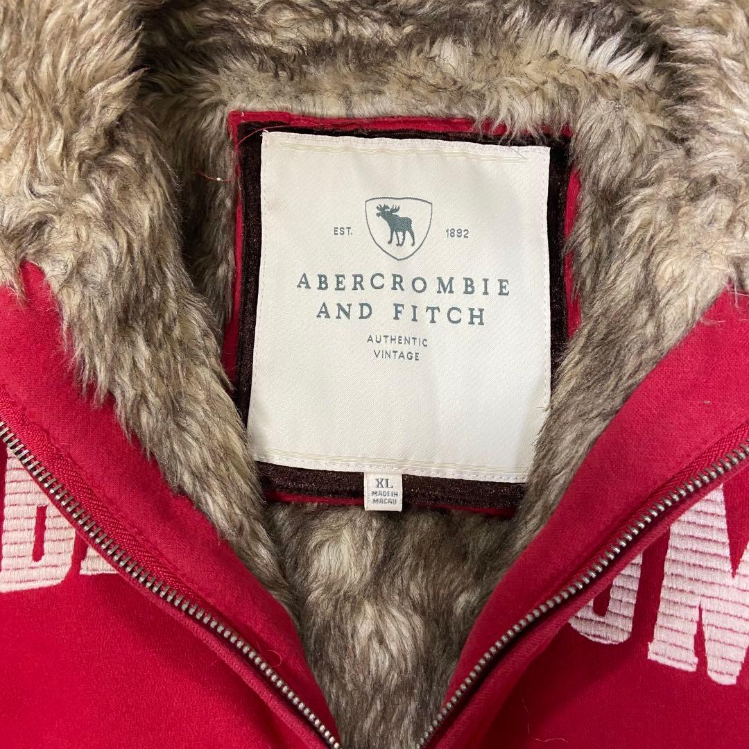 00s アバクロ ファー裏地 フルジップ パーカー シャギーY2K
