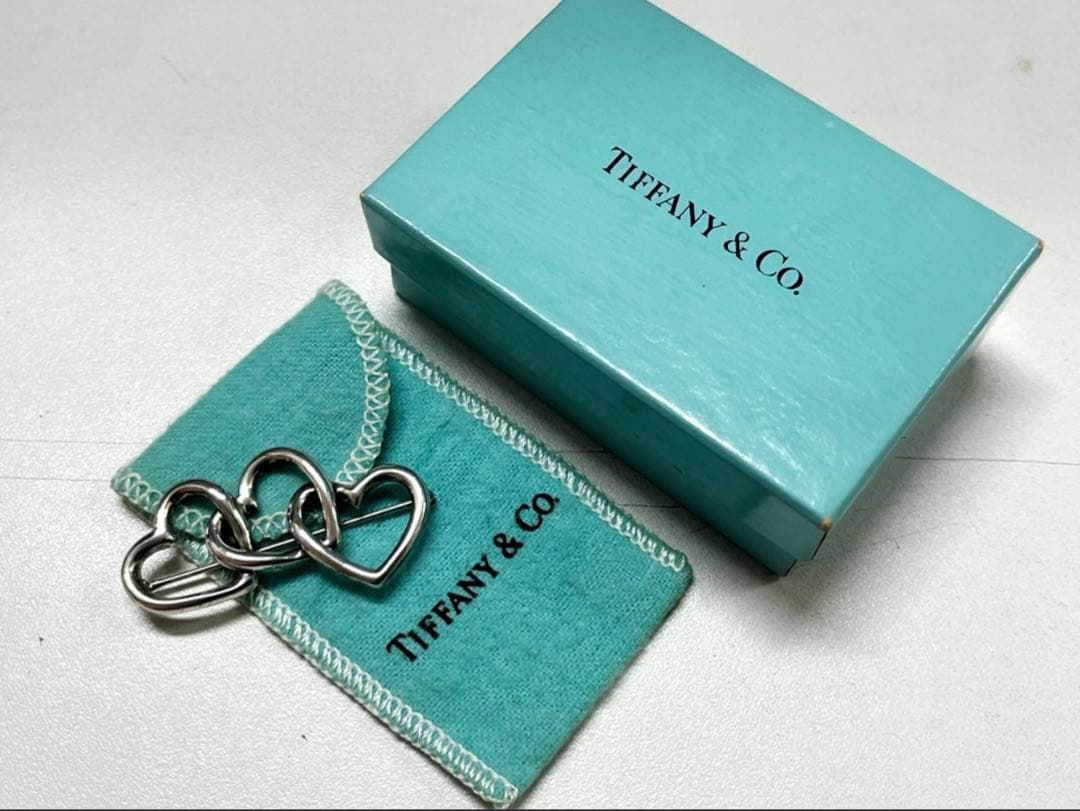 TIFFANY&Co./ティファニー シルバー925 トリプルハート ブローチ