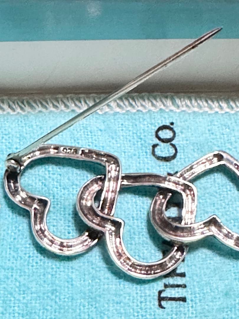 TIFFANY&Co./ティファニー シルバー925 トリプルハート ブローチ