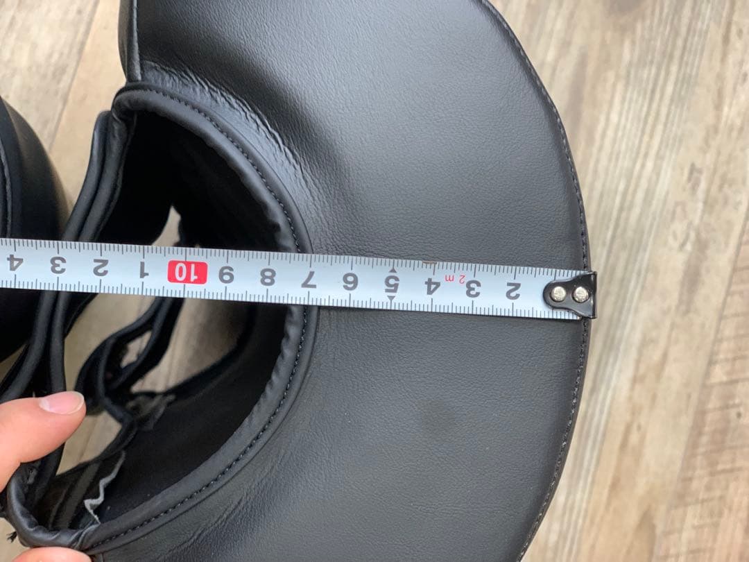 カーフキックダブルミット 左右利用できます 商材本革