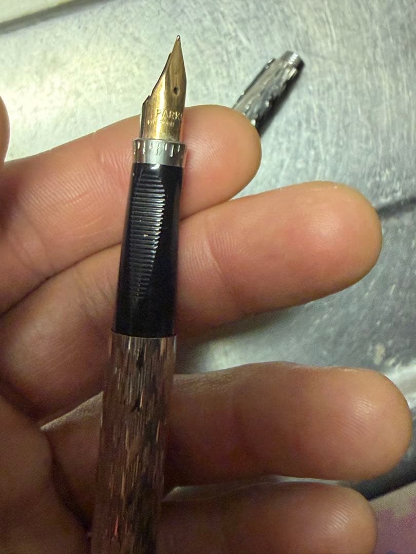 PARKER 万年筆#75 プラスヴァンドーム シルバー フラム 14K/XF