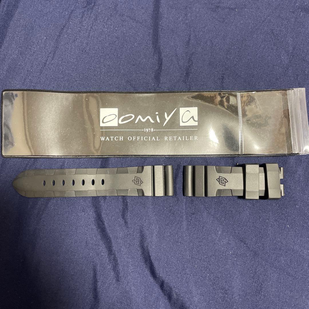 PANERAI 純正ラバーベルト 尾錠用 ブラック 24mm