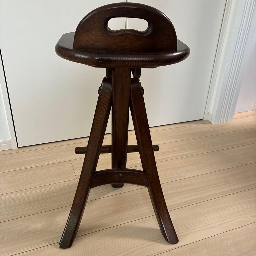オランダ　カウンターチェア　オーク無垢材