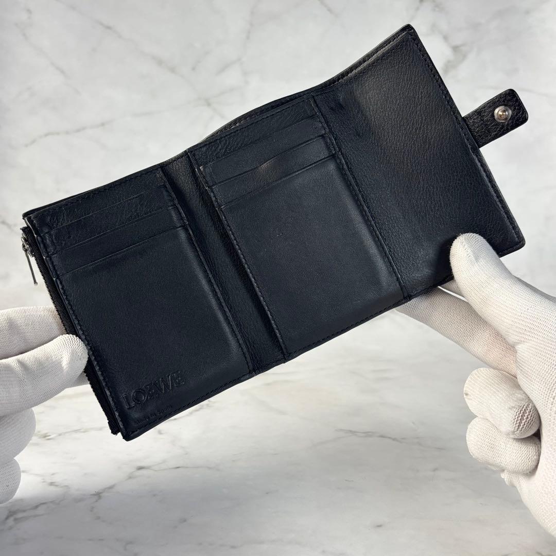 美品✨️LOEWE ロエベ 三つ折り財布 バーティカルウォレット 財布