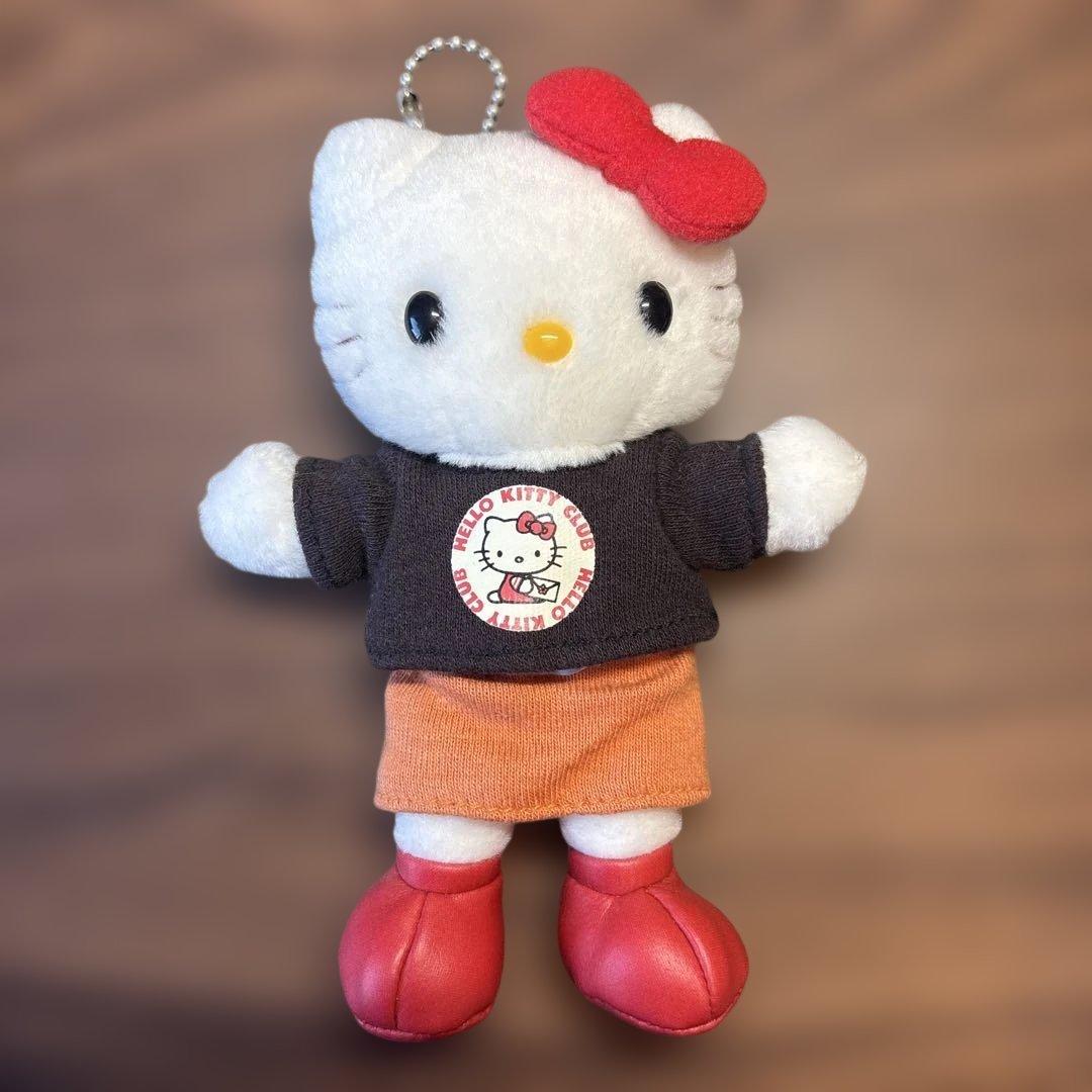 ハローキティ ぬいぐるみ キーチェーン付き　ハローキティクラブ