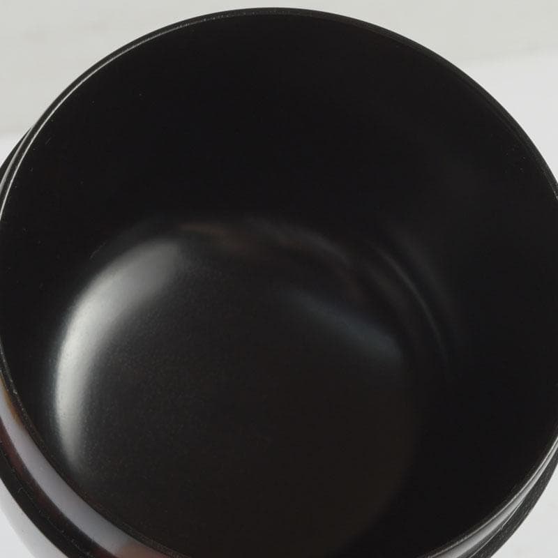 茶道具　山中塗　福田芳朗作　縞黒檀南天杢象嵌　壷々　大高棗　共布共箱　V9263