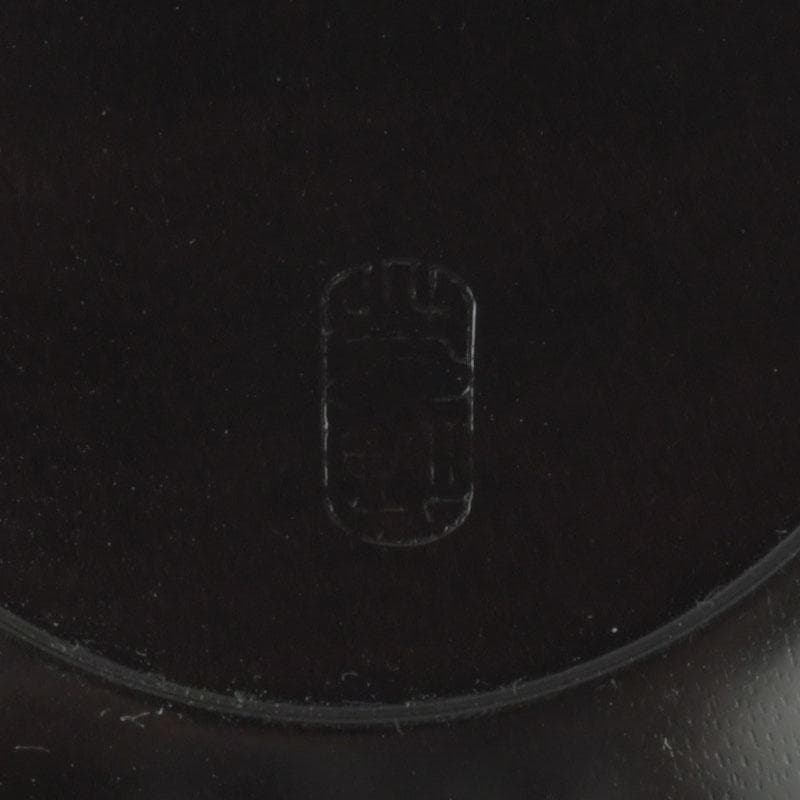 茶道具　山中塗　福田芳朗作　縞黒檀南天杢象嵌　壷々　大高棗　共布共箱　V9263