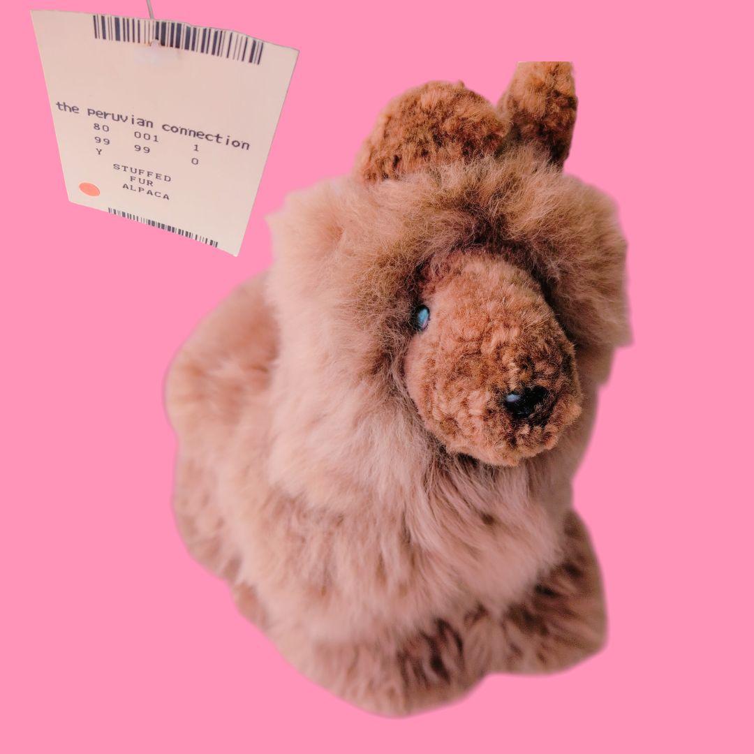 アルパカ100%　ぬいぐるみ　新品タグ付　アニマル　犬　ラマ