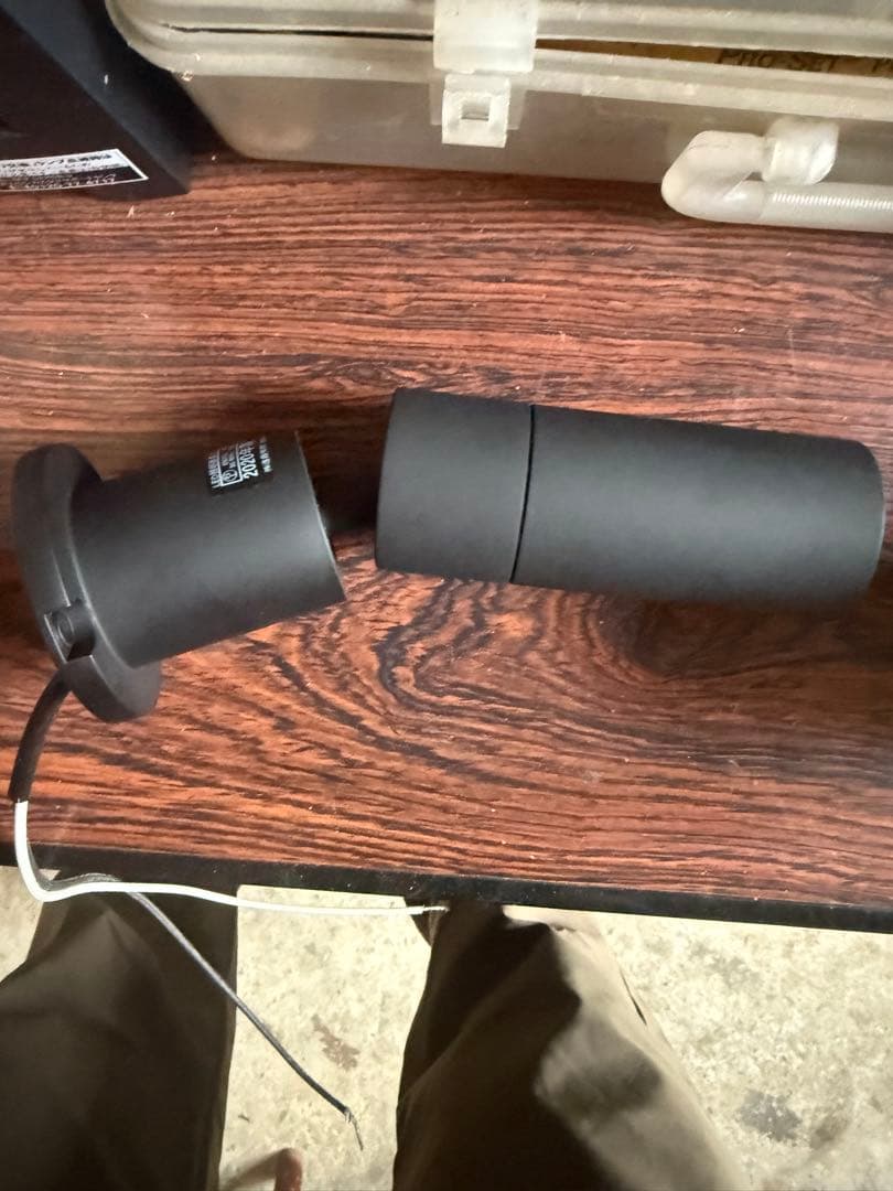 4個セット　ブラック スポットライト LEDランプ付き