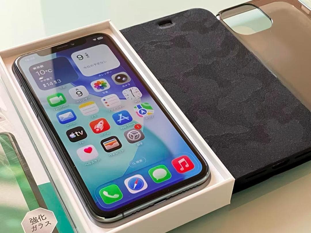 ☆新品同様☆iPhone11 PRO 256GB☆96%☆ミッドナイトグリーン☆